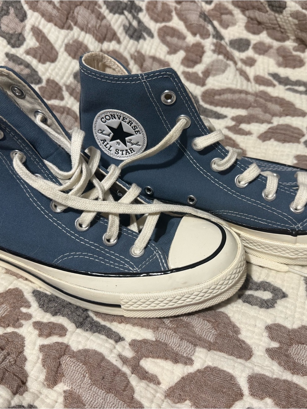 Converse Kids High Top Sneakers - Navy Blue with White